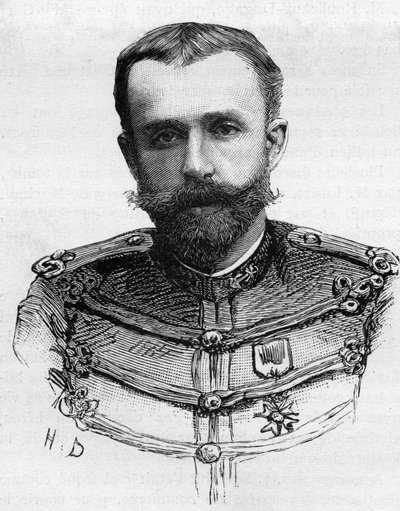 Portrait of Captain Henry Pleigneur, died in 1887 in a canoe accident in Katabi by Unknown artist