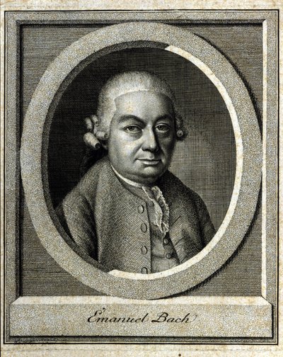 Portrait of Carl Philippe Emanuel Bach, Fifth Child of Johann Sebastian Bach by Unknown artist