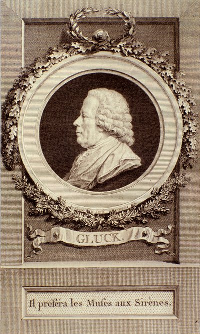 Portrait of Christoph Gluck (1714-1787) German composer by Unknown artist