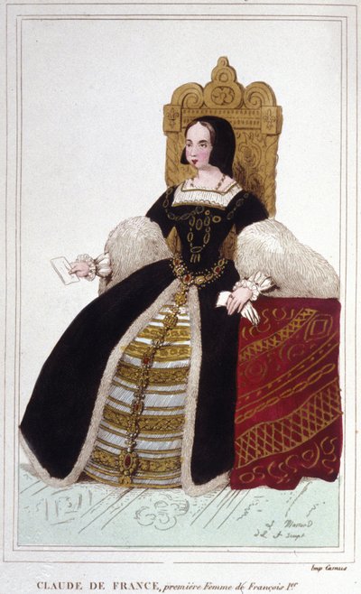 Portrait of Claude de France (1499 - 1524), wife of Francois I, King of France by Unknown artist