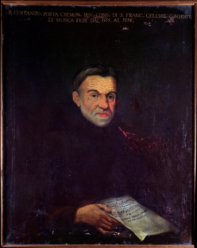Portrait of Costanzo Porta, Italian Composer by Unknown artist