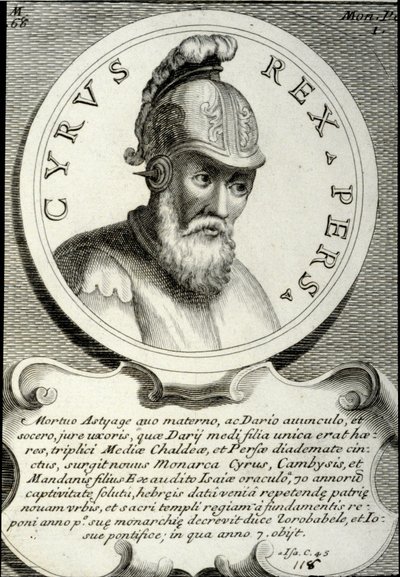 Portrait of Cyrus II called Cyrus the Great, founder of the Persian Empire by Unknown artist