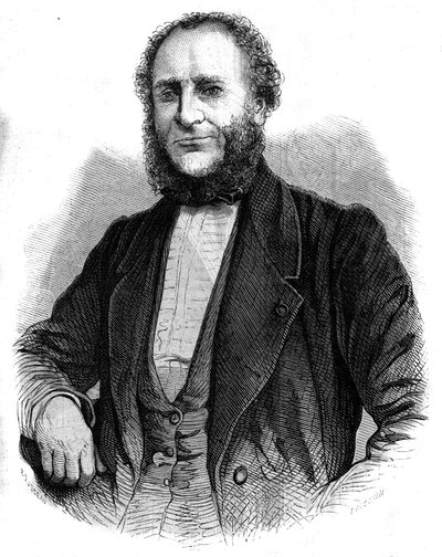 Portrait of Doctor Jobert de Lamballe (1799-1867) French surgeon. Engraving in L