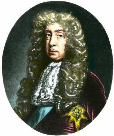 Portrait of Duke and Count John de Lauderdale (1616-1682), Scottish politician. Engraving of the 19th century by Unknown artist
