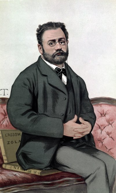 Portrait of Emile Zola (1840-1902) - in 