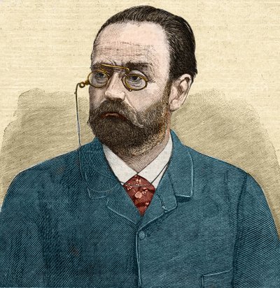 Portrait of Emile Zola (1840-1902) French writer by Unknown artist
