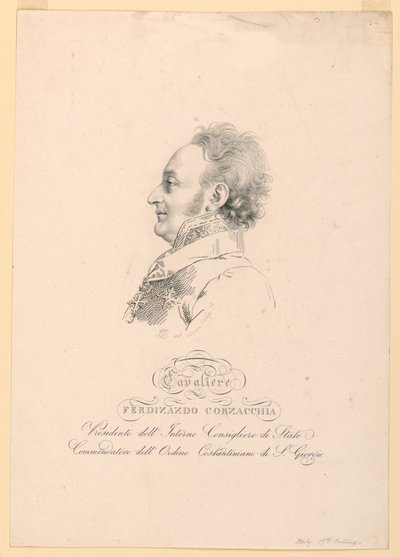 Portrait of Ferdinando Cornacchia by Unknown artist