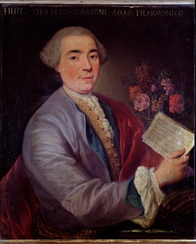 Portrait of Filippo Elisi, Italian Castrato by Unknown artist