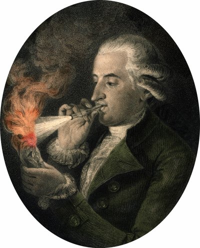 Portrait of Francois Pilatre de Rozier (1756-1785), French chemist and aeronaut. by Unknown artist