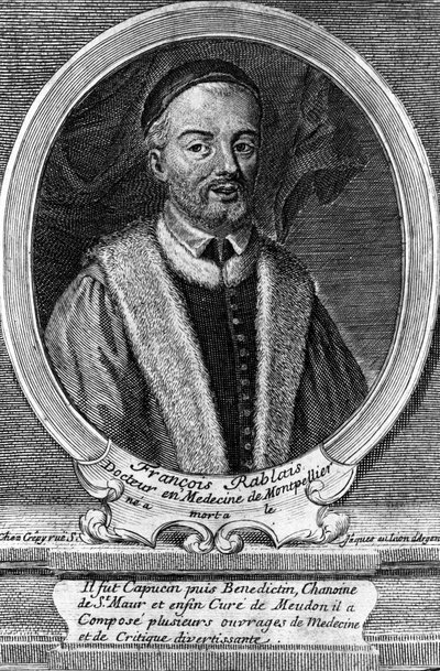 Portrait of François Rabelais (1495 - 1553), French writer by Unknown artist