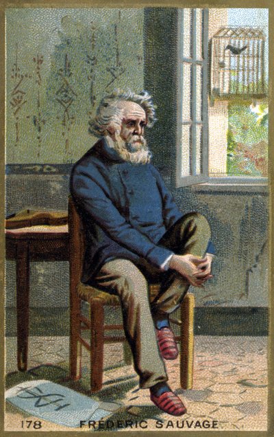 Portrait of Frédéric Sauvage, French inventor by Unknown artist