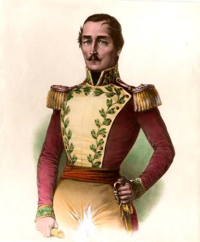 Portrait of General Santander by Unknown artist