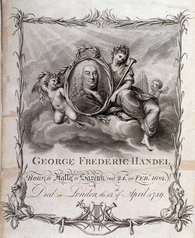 Portrait of Georg Friedrich Handel by Unknown artist