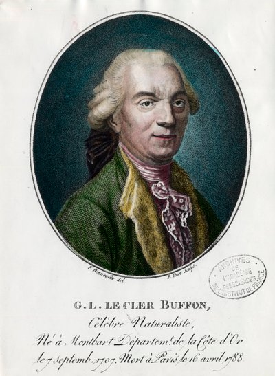 Portrait of George Louis Le Clerc, Count of Buffon by Unknown artist