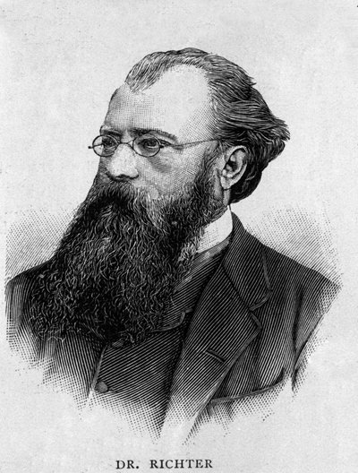 Portrait of German conductor Hans Richter (1843 - 1916). by Unknown artist