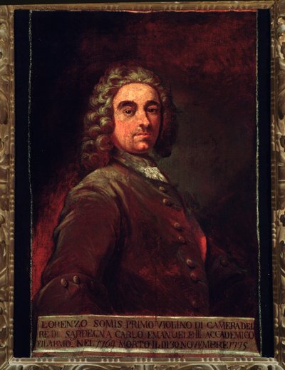 Portrait of Giovanni Lorenzo Somis by Unknown artist