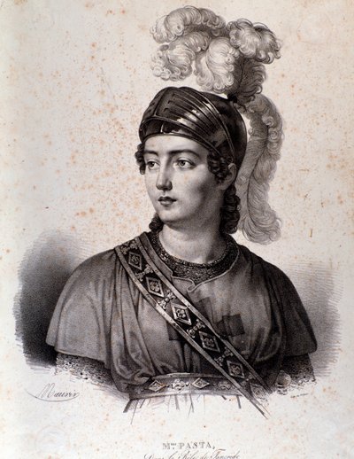 Portrait of Giuditta Pasta in Tancredi by Unknown artist