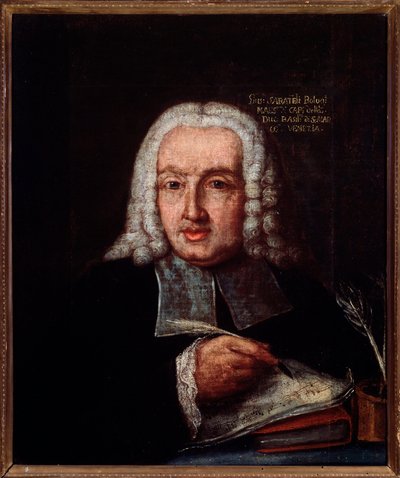 Portrait of Giuseppe Giacomo Saratelli, Italian composer and organist by Unknown artist