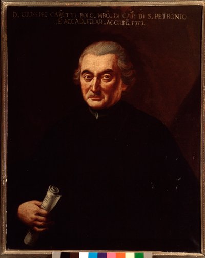 Portrait of Giuseppe Maria Caretti (1690-1774) Italian composer by Unknown artist