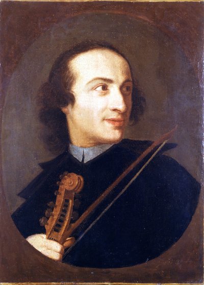 Portrait of Giuseppe Tartini (1692 - 1770), Italian violinist and composer. Museo del Castello. Milan by Unknown artist
