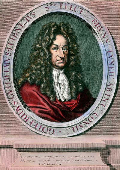 Portrait of Gottfried Wilhelm Leibniz, German philosopher and mathematician by Unknown artist