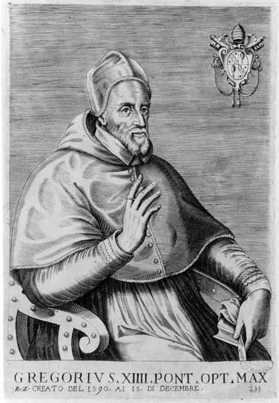Portrait of Gregory XIV (1535 - 1591). by Unknown artist