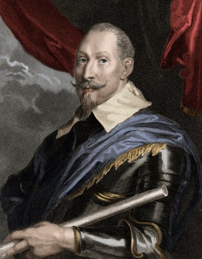 Portrait of Gustavus Adolphus II (1594-1632), King of Sweden (engraving) by Unknown artist