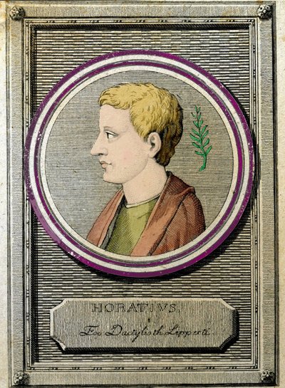 Portrait of Horace (Quintus Horatius Flaccus) (65-8 BC), Latin poet by Unknown artist