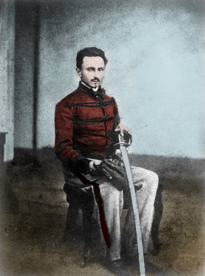 Portrait of Ippolito Nievo (1831-61) Italian writer and patriot. by Unknown artist
