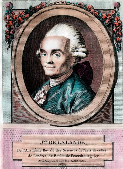 Portrait of Jean Jerome Lefrancois de Lallande by Unknown artist