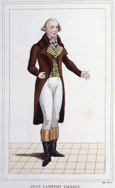 Portrait of Jean Lambert Tallian, French politician (1767 to 1820) Deputy to the Convention (engraving of 1830) by Unknown artist