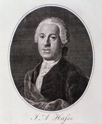Portrait of Johann Adolf Hasse by Unknown artist