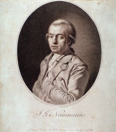 Portrait of Johann Gottlieb Naumann by Unknown artist