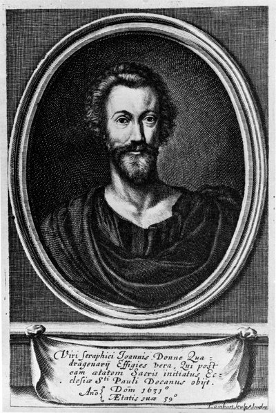 Portrait of John Donne, English poet by Unknown artist