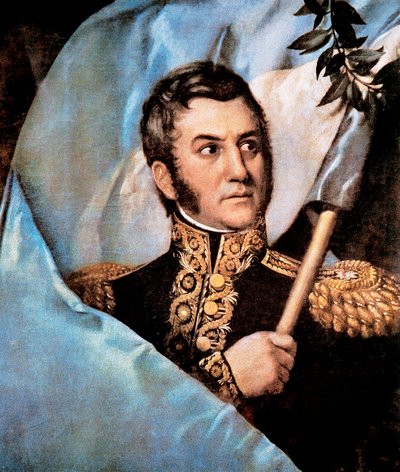 Portrait of Jose de San Martin (detail) by Unknown artist