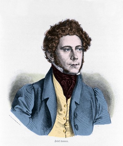 Portrait of Joseph Lanner, Austrian Composer, Violinist and Conductor by Unknown artist