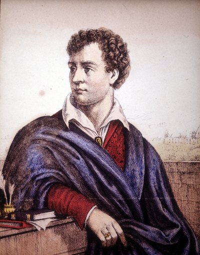 Portrait of Lord George Gordon Noel Byron, 6th Baron, British poet by Unknown artist
