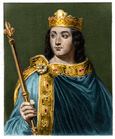 Portrait of Louis V le Faineant (967-987), King of France - in 