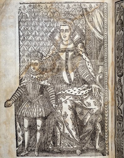 Portrait of Louis XIII child and Marie de Medici by Unknown artist