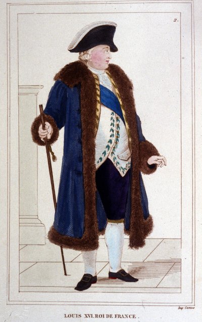 Portrait of Louis XVI (1754 - 1793) (engraving of 1830) by Unknown artist