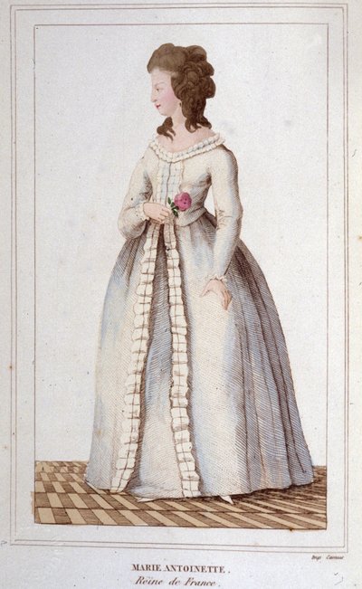 Portrait of Marie Antoinette (1755-1793) (engraved 1830) by Unknown artist