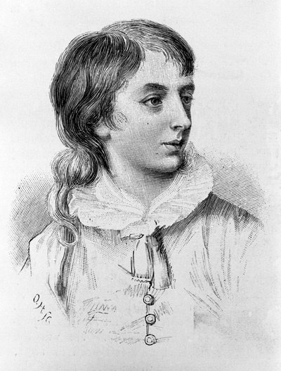 Portrait of Percy Bysshe Shelley (1782 - 1822) at the age of twelve by Unknown artist