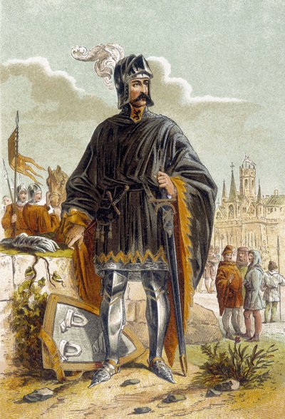 Portrait of Philip van Artevelde, Flemish politician and leader of the revolt of the weavers of Ghent against Count Louis II of Flanders by Unknown artist