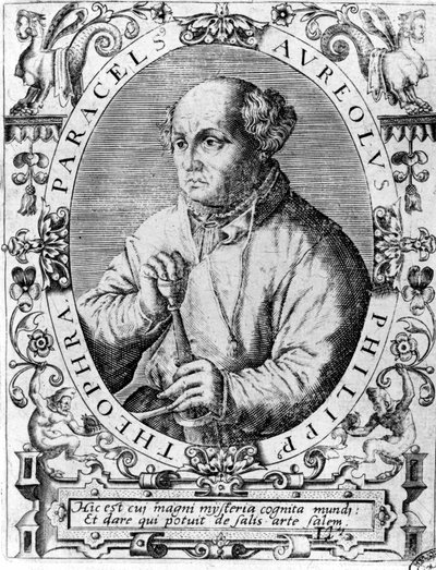 Portrait of Philipp Aureolus Theophrast Bombast von Hohenheim Paracelsus. by Unknown artist