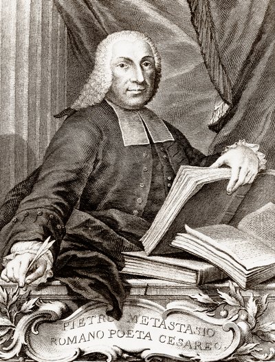 Portrait of Pietro Trapassi, called Pietro Metastasio (Metastase) (1698-1782) Italian poet and librettist by Unknown artist