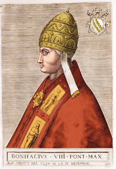 Portrait of Pope Boniface VIII (Benedetto Caetani, Bonifacio VIII) by Unknown artist