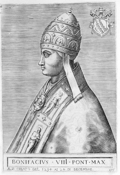 Portrait of Pope Boniface VIII (Benedetto Caetani known as Boniface VIII) by Unknown artist