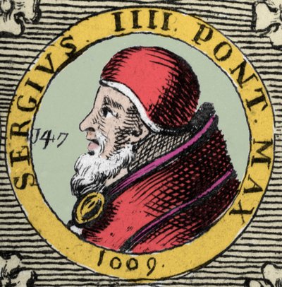 Portrait of Pope Sergius IV (11th Century) by Unknown artist