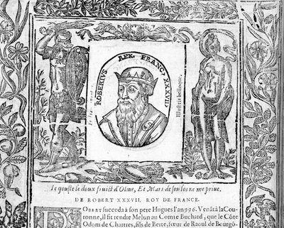 Portrait of Robert Le Pieux, King of France from 996 to 1031 by Unknown artist