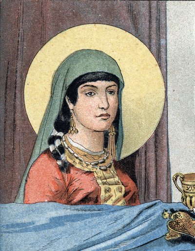 Portrait of Saint Clotilde, Queen of the Francs, wife of Clovis I by Unknown artist